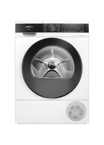 Siemens, W&auml;rmepumpentrockner &raquo;WQ45G2D00&laquo; iQ500 Selbstreinigender Kondensator, Halbe Beladung, Reversierende Trommel, schwarz, speedPack &ndash; Zeit sparen 