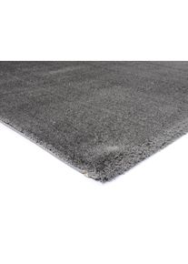 OCI Die Teppichmarke , Hochflor-Teppich »Soft Dream«, rund, 30 mm Höhe, besonders weich durch Microfaser, Wohnzimmer , dunkelgrau , Ø 160 cm 1 St.