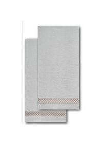 Dyckhoff , Handtücher »Mesh«, (Packung, 2 St.), Made in Germany , silber , B/L: 50 cm x 100 cm