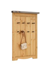 Home Affaire , Garderobenpaneel »Trinidad Antique« aus massiver Kiefer, FSC zertifiziert, Breite 80 cm , natur/grau