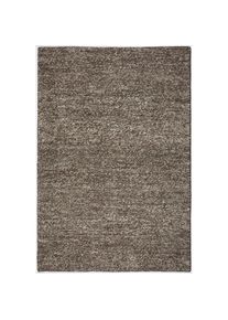 my home , Wollteppich »Wolly, Wolle«, rechteckig, 14 mm Höhe, handgewebt, Handweb Teppiche, Wohnzimmer, Schlafzimmer, Esszimmer , braun , B: 60 cm...