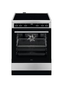 AEG, Elektro-Standherd &raquo;CCB644OCBM&laquo; mit Teleskopauszug nachr&uuml;stbar XXL Garraum, 7 Programme, Restw&auml;rmeanzeige, Leichtreinigungst&uuml;r, Timer, Edelstahl, 