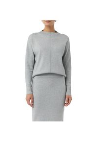 comma, comma casual identity, Damen, Midirock aus Feinstrick, schmale Passform, GREYMELANGE, 36, GREYMELANGE, Schmaler Rock von COMMA CASUAL IDENTITY