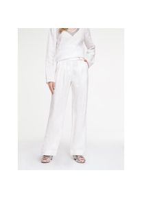Heine, Damen, Leinenhose, wei&szlig;, Normalgr&ouml;&szlig;en, 34 -Normalgr&ouml;&szlig;en, wei&szlig;, Mit weitem Bein