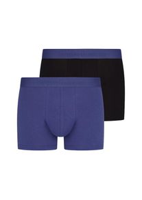 Bruno Banani , Boxershorts »FLOWING«, (2er Pack), mit kontrastfarbenem Bündchen , pflaume/schwarz , M , M , Herrenshorts von Bruno Banani