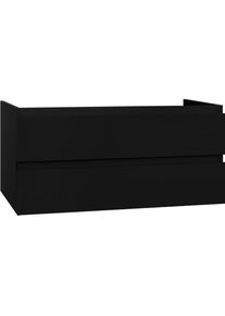 Creavit Sally bathroom base cabinet 120cm black matt
