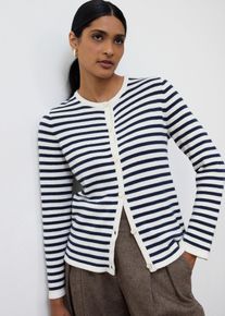 Cardigan in misto seta, Blu, Taglia 50/52 (L), bonprix