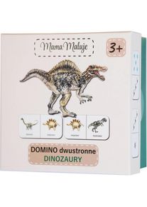 Mama Maluje Doppelseitige Dominosteine ​​Dinosaurier