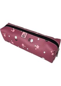 Bee-bee, Etui, Rechteckiges Federm&auml;ppchen mit Blumen auf einer Kirsche
