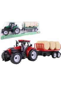 PRO Traktor mit Anhänger und Mischballen