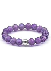 Agato, Ring, Mineral Women's Ring With Amethyst Pol-R03, (53)