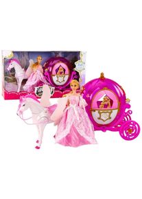 NoName Prinzessin-Puppe mit Kutsche und Pferd