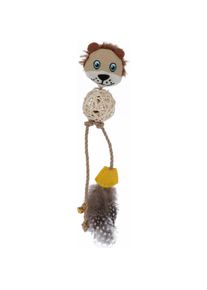 Kerbl Zabawka dla kota Safari Lew 30 cm (Plüschspielzeug Katze), Katzenspielzeug