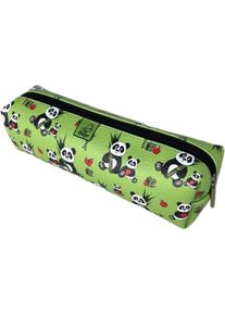 Bee-bee, Etui, Rechteckiges Federm&auml;ppchen mit Panda-W&uuml;rfel und Pfannkuchen