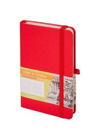 Antrax, Heft + Block, Notizbuch A6 Kariert Romantik Rot ANTRA (A6, Kariert, Harter Einband)