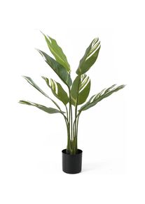 Present Time, Kunstpflanzen, Kunstplant Calathea - Groen - 63x63x90cm - Modern (90 cm)