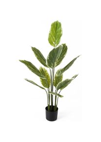 Present Time, Kunstpflanzen, Kunstplant Calathea Large - Groen - 70x70x116cm - Modern (116 cm)