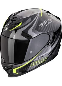 Scorpion EXO 520 EVO AIR TERRA Schwarz-Silber-Rot XS , kolor: Czarny/Srebrny/Neonowyowy-Ż&oacute;łty , rozmiar: L