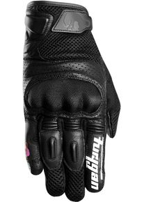 Furygan TD12 Evo, gloves women , color: Black/White/Pink , size: L