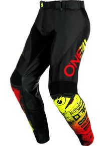 O Neal ONeal Mayhem Scarz, Tekstilbukser , farve: sort/r&oslash;d/gul , st&oslash;rrelse: 36