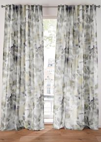 M&ouml;nstrad gardinl&auml;ngd (1-pack) - brun - storlek 145x135 cm - bonprix