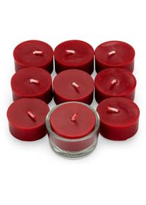 Theelichtjes bijenwas rood