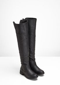 Overknee Stiefel, schwarz, Größe 37, bonprix