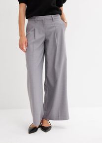 Bundfaltenhose, grau, Gr&ouml;&szlig;e 52, bonprix