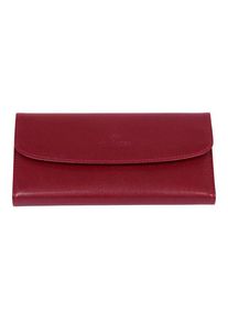 Windrose Merino Schmuckkasten Leder 20 cm rot