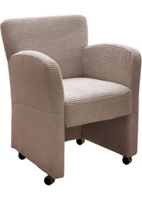 exxpo - sofa fashion Fauteuil Intenso, loungesessel, modern, keuze uit leer of textiel hoge bodemvrijheid, vrij in de ruimte te plaatsen, hoog