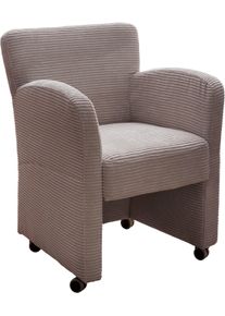exxpo - sofa fashion Fauteuil Intenso, loungesessel, modern, keuze uit leer of textiel hoge bodemvrijheid, vrij in de ruimte te plaatsen, hoog