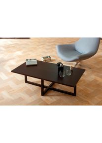 WOODMAN Salontafel Milo Breedte 115 cm, frame van massief hout salontafels bruin