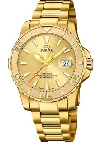 Jaguar Kwartshorloge Claire de Lune Horloge, herenhorloge, dameshorloge, saffierglas, Swiss Made, stalen armband dames horloges goud(kleur)