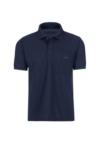 TRIGEMA Poloshirt TRIGEMA poloshirt met borstzak (1-delig) heren t-shirts maat L blauw