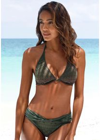 Lascana Bikinibroekje Omara van gerecycled materiaal dames bikinibroekjes maat 36 groen