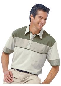 Catamaran Poloshirt met korte mouwen (1-delig) heren poloshirts maat 44/46 bruin