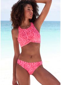 ELBSAND Crop-bikinitop Letra met geweldige woorden dames bikinitopjes maat 34