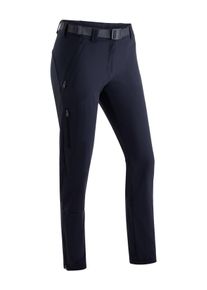 Maier Sports Functionele broek Lana slim Dames wandelbroek, ademende outdoorbroek, 3 zakken, slim fit dames broeken maat 36 blauw