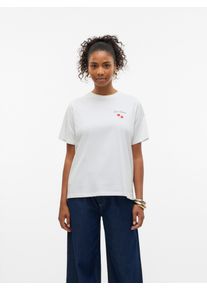 Véro Moda Vero Moda T-shirt VMAYA CATY SS TOP BOX JRS GA dames t-shirts maat S (36) wit