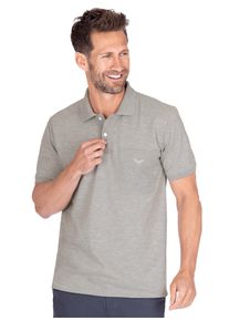 TRIGEMA Poloshirt TRIGEMA poloshirt met borstzak (1-delig) heren t-shirts maat L grijs