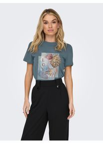 Only Shirt met korte mouwen ONLKITA LIFE REG S/S MIX TOP CS JRS EX. dames t-shirts maat S (36) groen