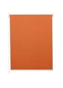 Rollo HWC-D52, Fensterrollo Seitenzugrollo Jalousie, 80x230cm Sonnenschutz Verdunkelung blickdicht ~ orange