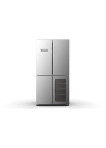 Wolkenstein WCD595EWTSNF IX Stand Side-by-Side Kombination Cross Door, 90,5 cm breit, 606 L, NoFrost, Weinschrank, Holiday-Modus, ECO-Modus, Kindersic