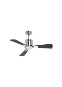 eco neo III 92, ventilador sin luz, cuerpo de acero cepillado con aspas en wengué y gris, CasaFan