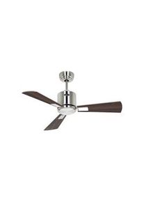 eco neo III 92, ventilador sin luz, cuerpo de acero cepillado, aspas de nogal y cerezo, CasaFan