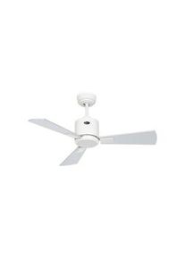 eco neo III 92, ventilador sin luz, cuerpo blanco, aspas wengué y gris, CasaFan