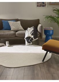 benuta Pop Washable Rug Pam Cream ø 160 cm round - Machine Washable Rug
