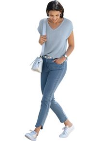 Dames Jeans met glitterdetails blue-bleached Maat 40