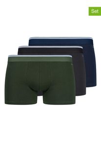 Skiny 3-delige set: boxershorts donkerblauw/zwart/groen - 31% | Maat: