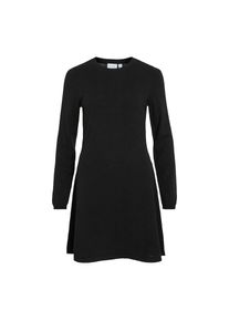 Vila , Strickkleid »VICOMFY A-LINE O-NECK KNIT DRESS - NOOS« , Black , N-Gr , XS -N-Gr , XS , Kleid in Midilänge von Vila